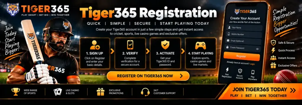 Tiger365 Registration